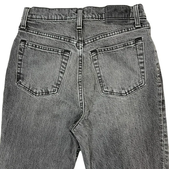 Abercrombie 90s Straight Jeans 4-Long/27L Ultra High-Rise Black Wash Retro Goth - Picture 6 of 9